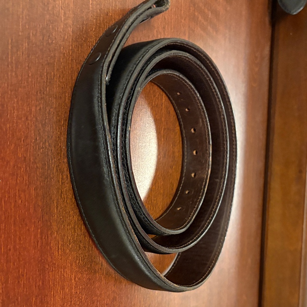 Midas Genuine Calf Leather Dress Belt Men’s Size 50 Brown XL Plus Size